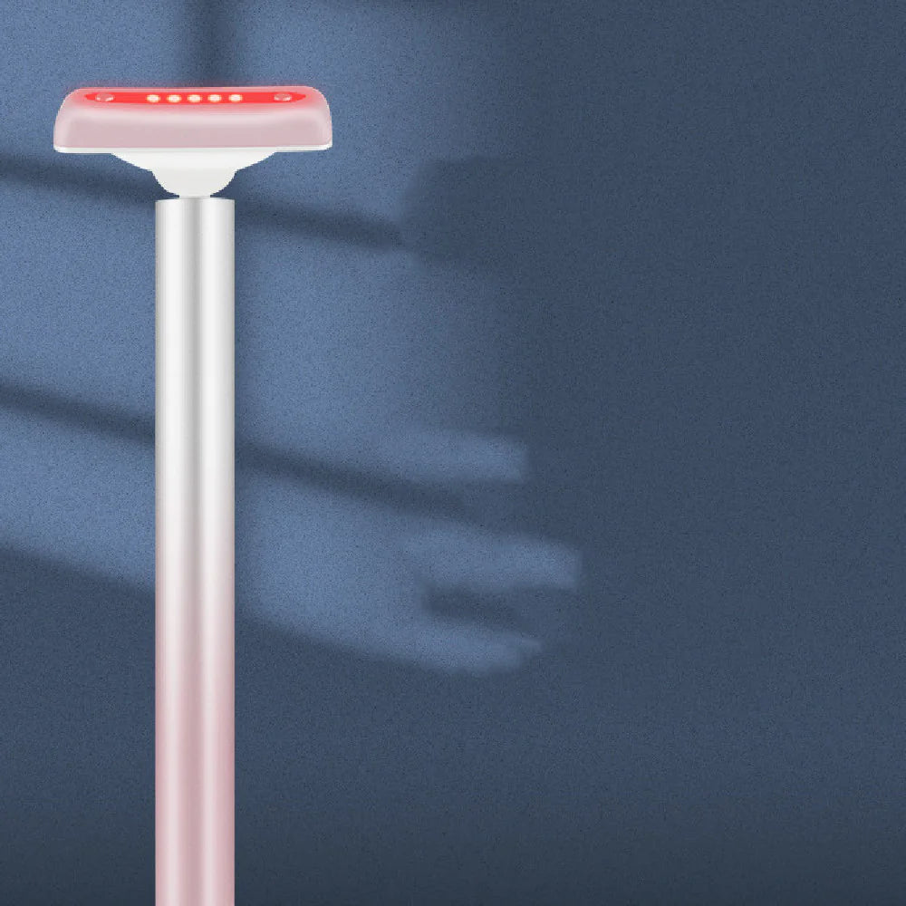 4-in-1 LED Facial Wand with EMS & Red Light Therapy