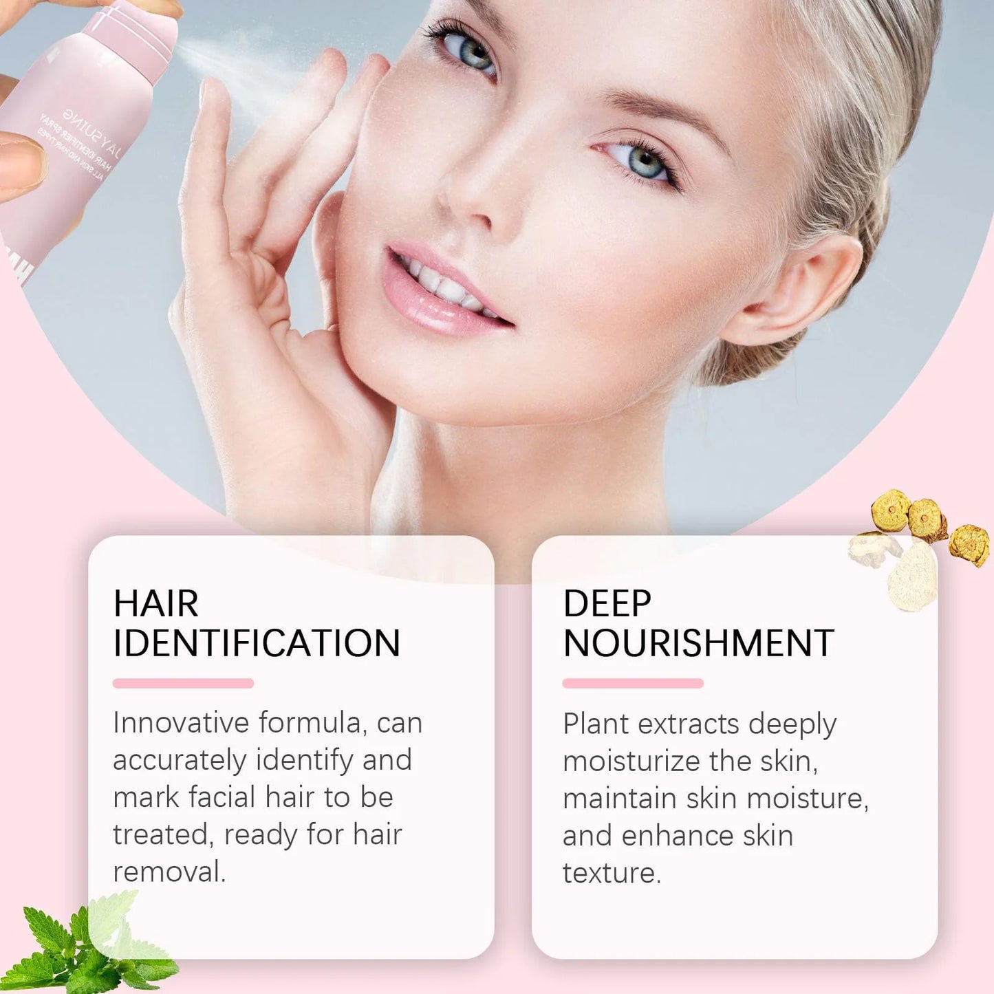 Hair Identifier Spray for Dermaplaning