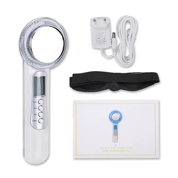 Ultrasound Ion Facial Device with LED Light Therapy