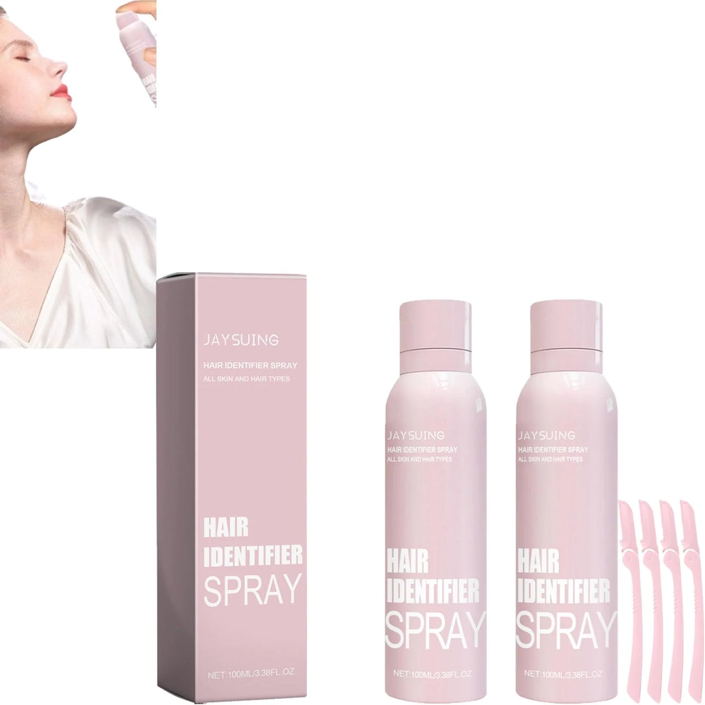 Hair Identifier Spray for Dermaplaning